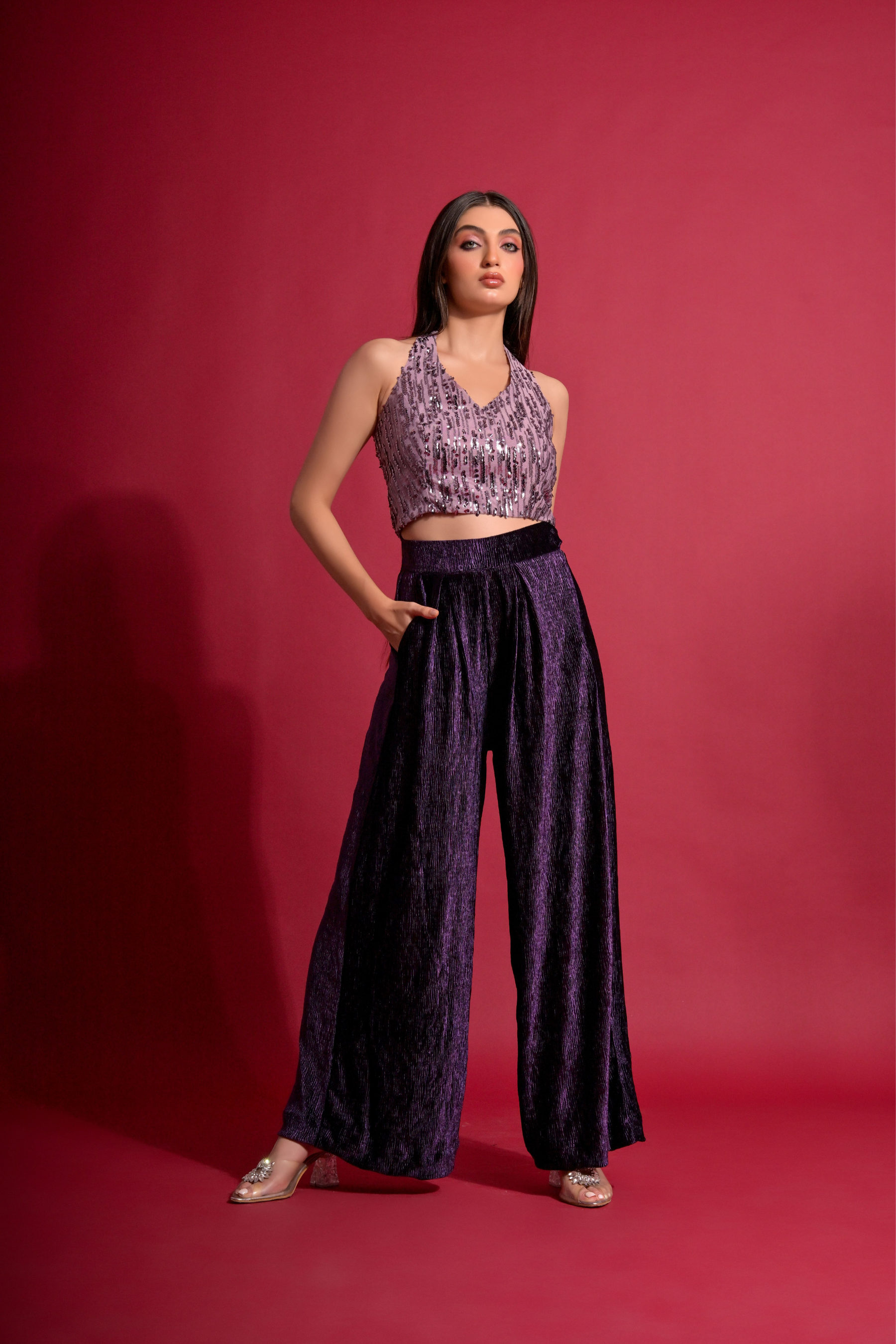 Sequined Bralette Co Ords (Combo)