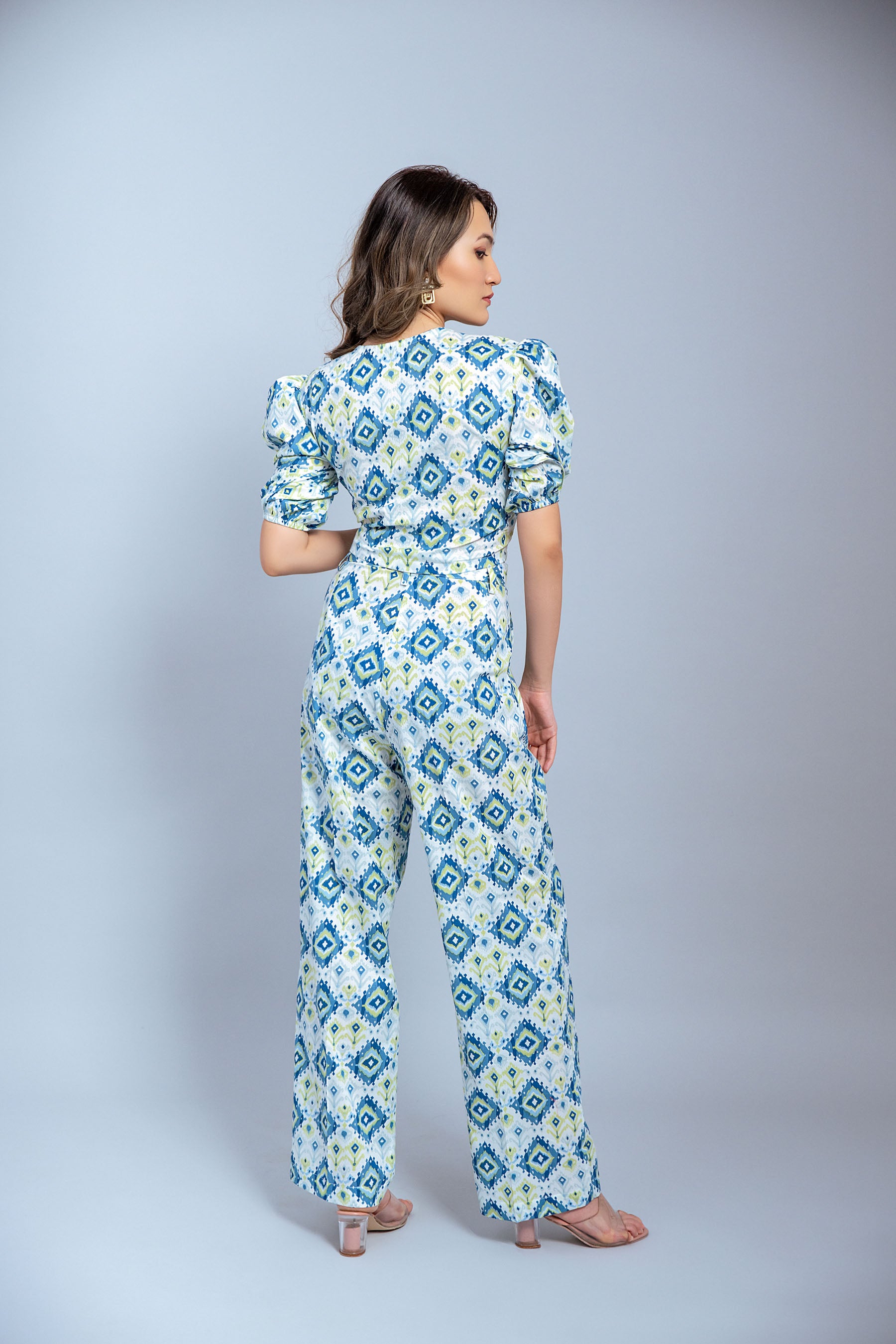 Peacock Cotton Co Ord Set (Combo)