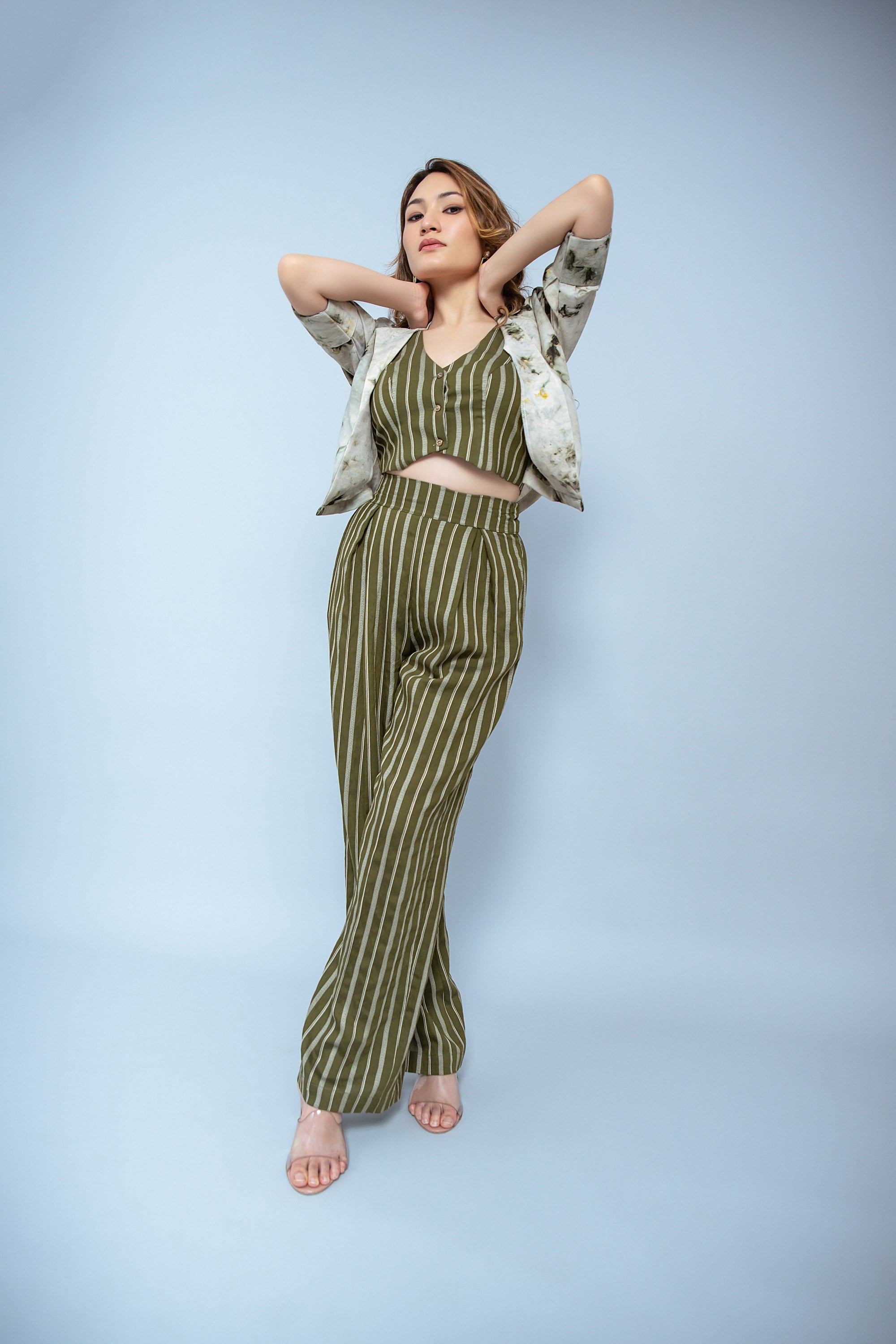 Tie Dye With Stripe 3 Piece Set (Combo)