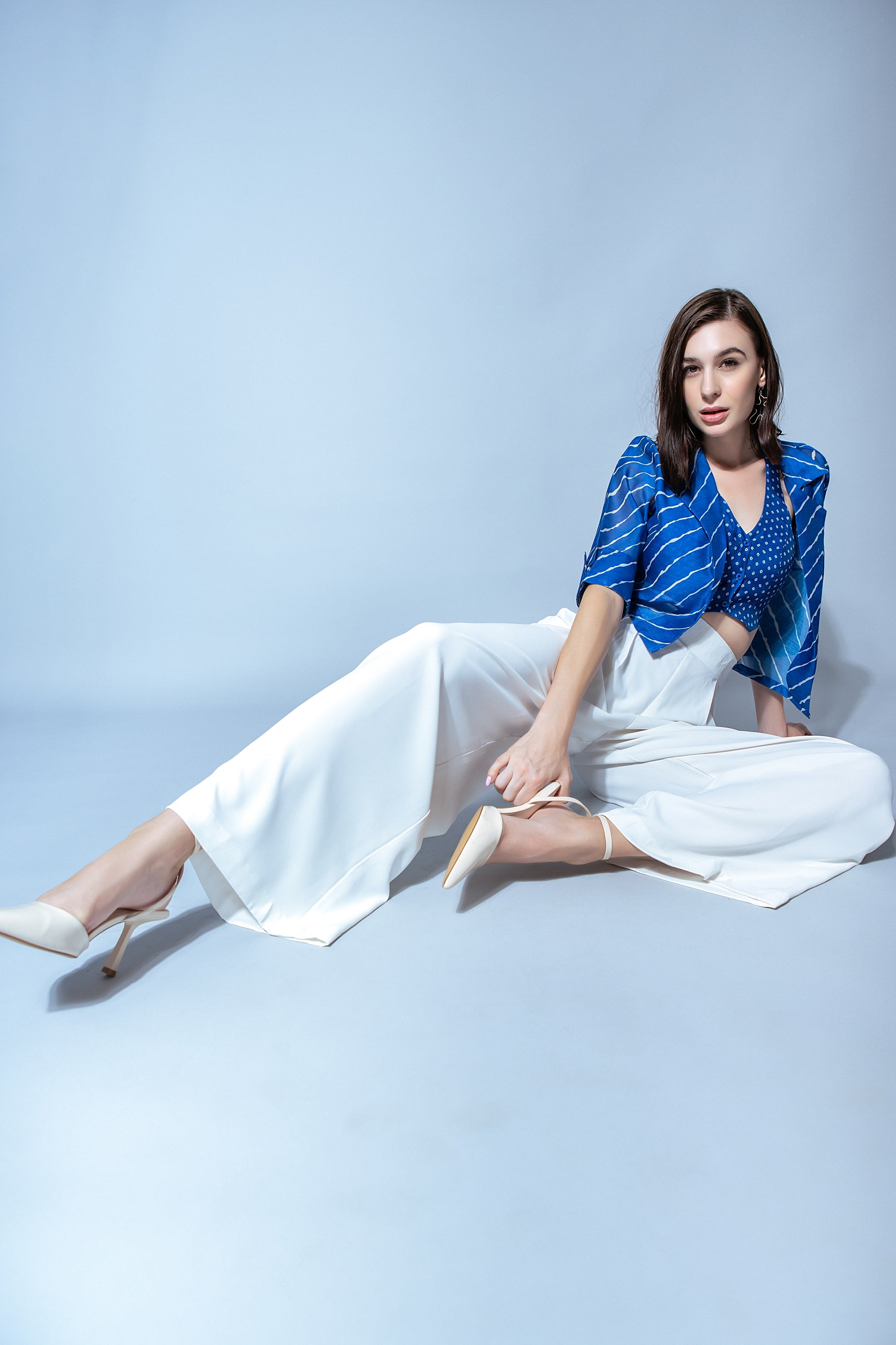 Chanderi Blue Sovereign