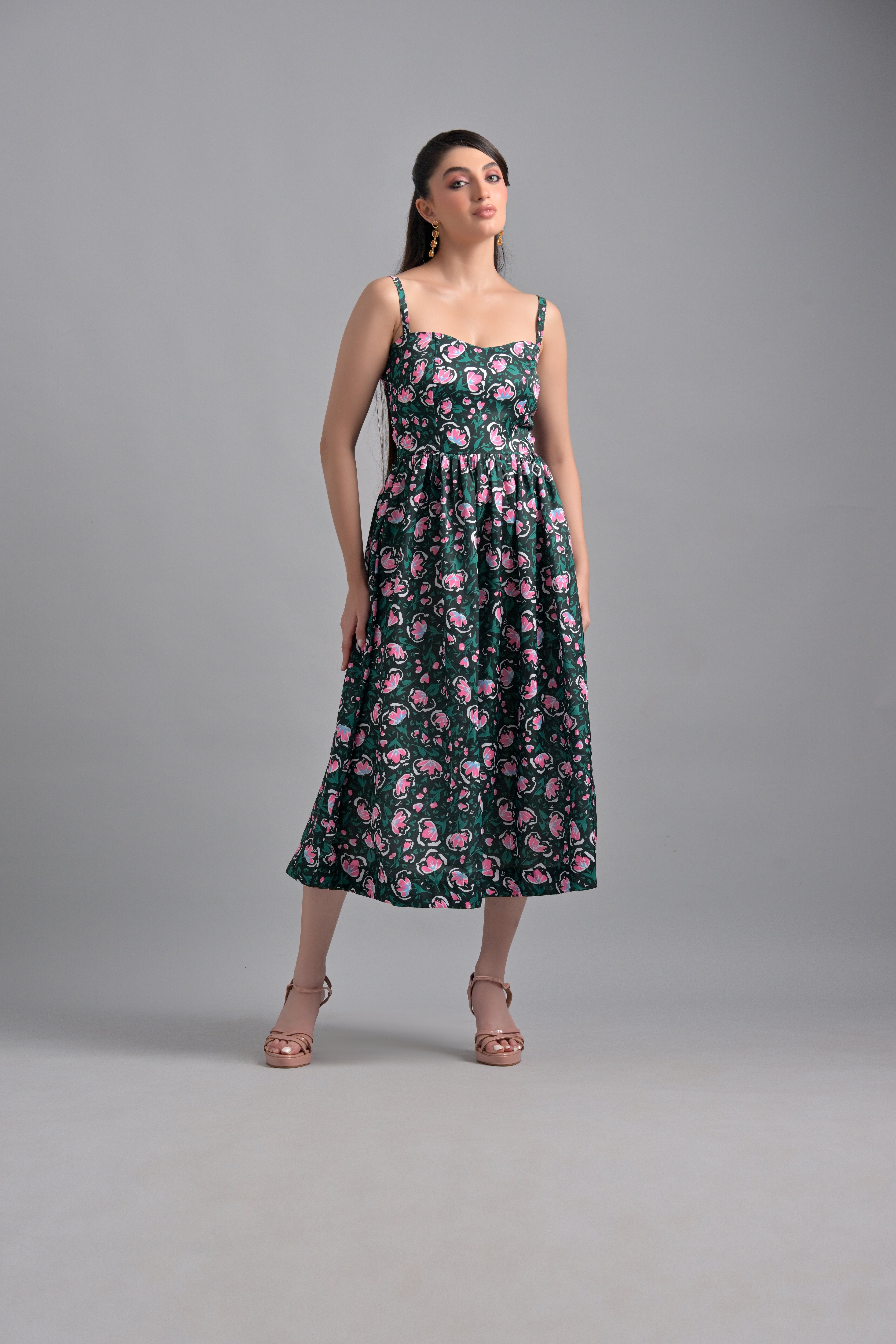 Muslin Green Floral