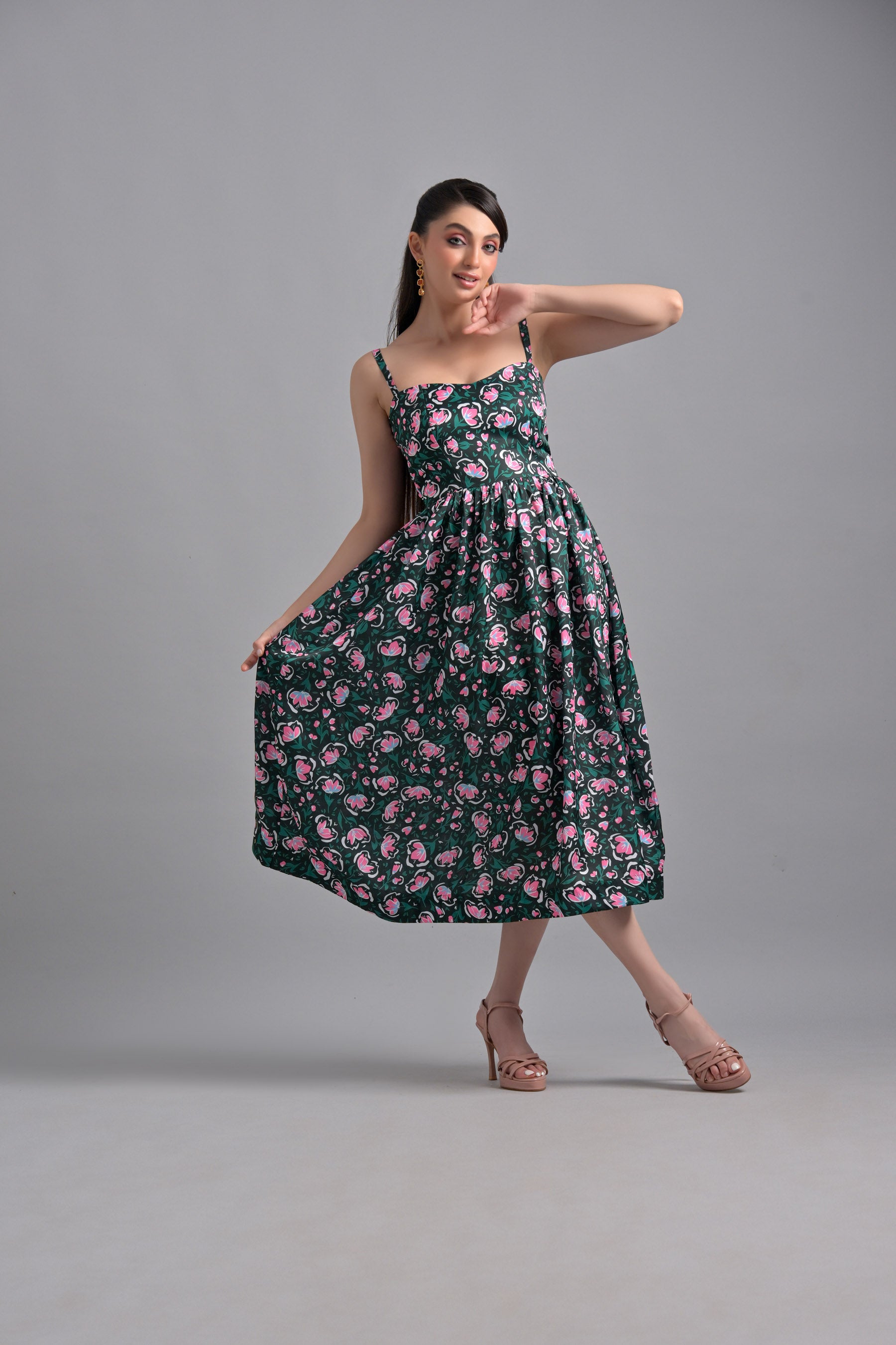 Muslin Green Floral