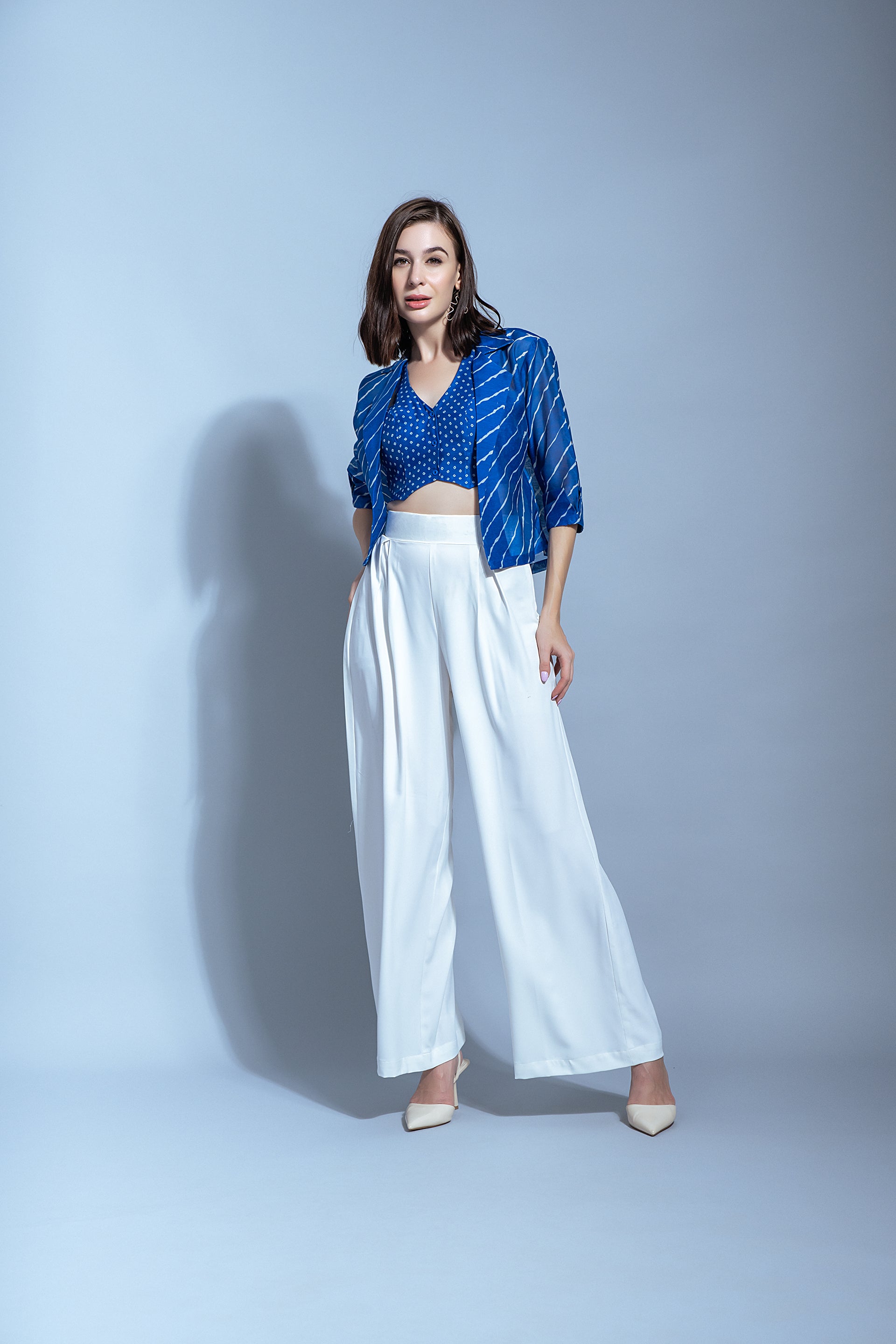 Elevate Your Style: Blue Waistcoat with Blazer and Trouser Ensemble