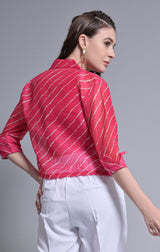 Pink Waist Coat With Blazer (Top Only)