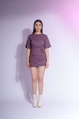 Mauve Draped Dress