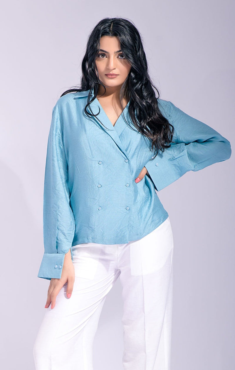 Powder Blue Shirt (Top Only)