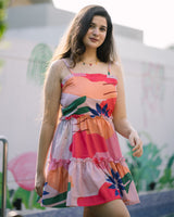 Pink Tropical Dress