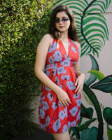 Red Floral Dress