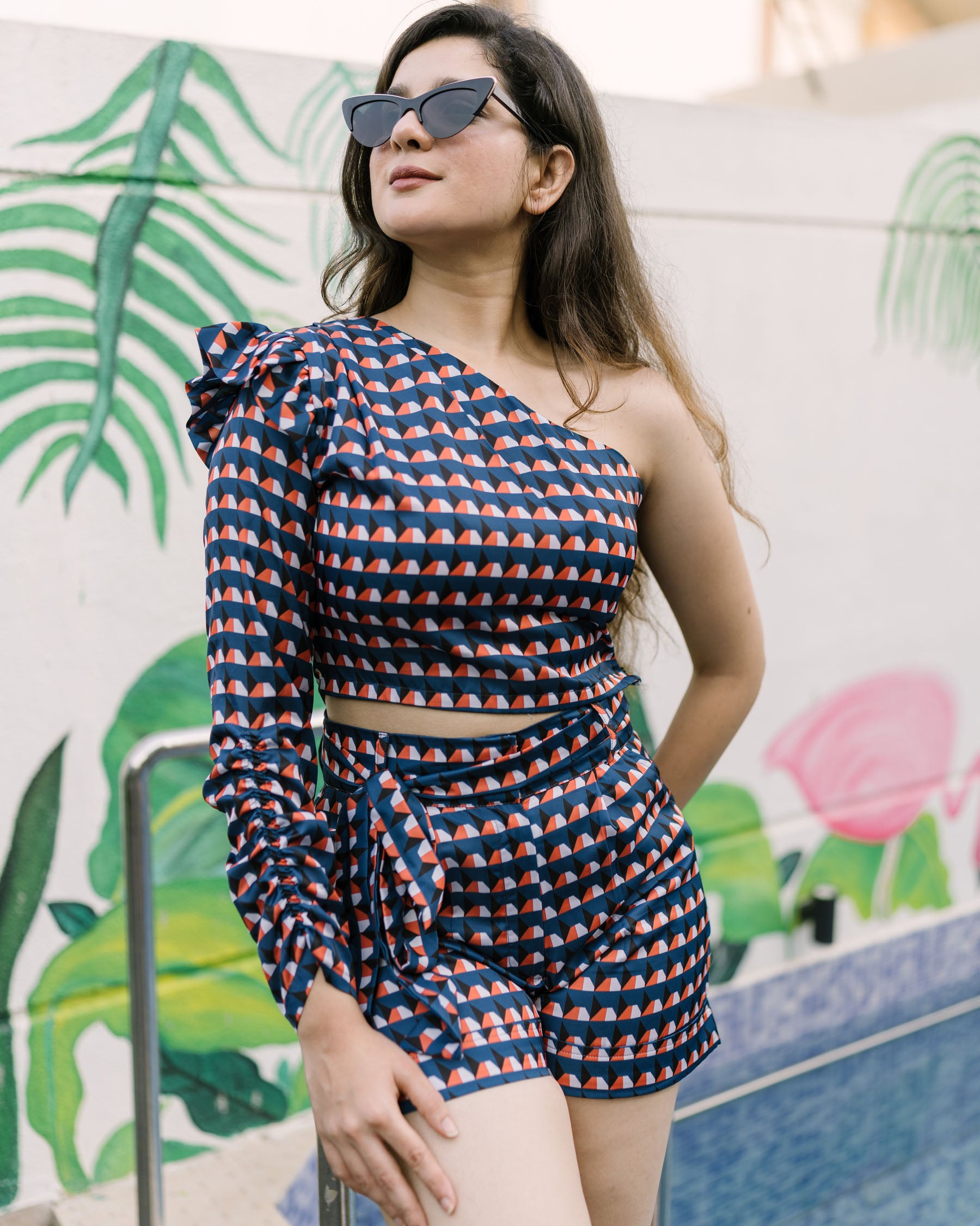 Geomatrical Printed Co Ord Set (Combo)