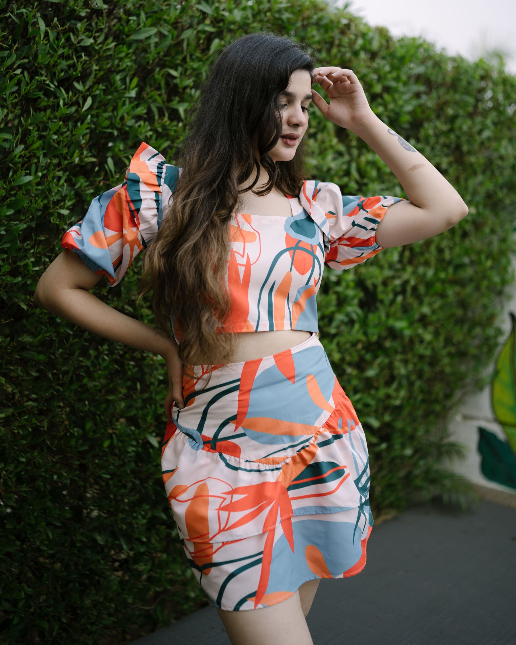 Tropical Printed Co Ord Set (Combo)
