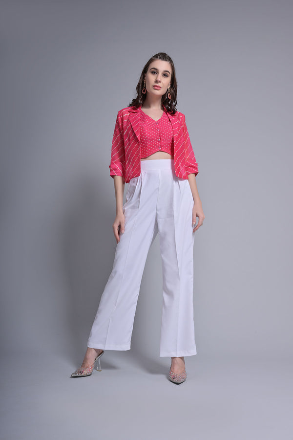 Pink Waistcoat With Trouser (Combo)