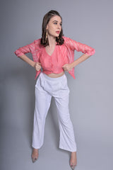 Peach Waistcoat With Trouser (Combo)