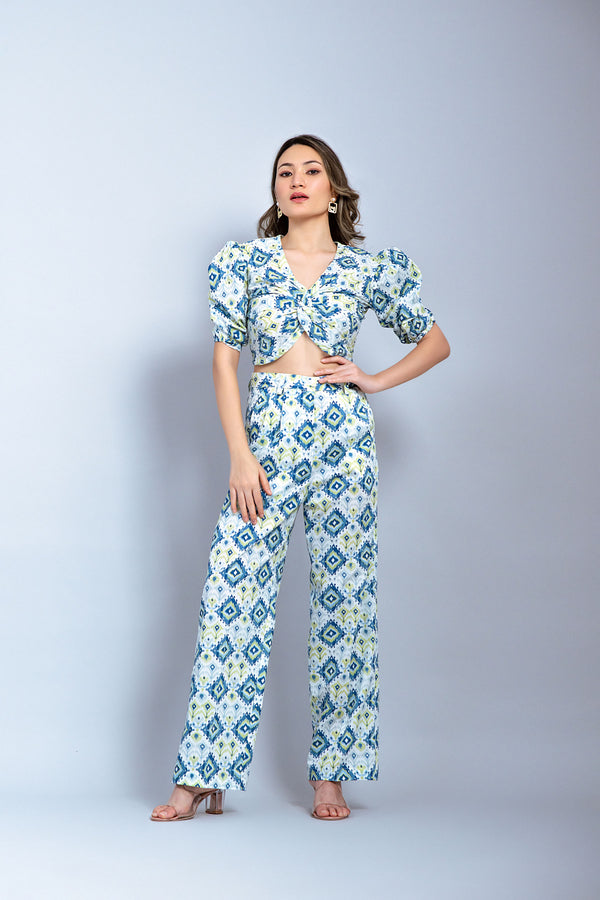 Peacock Cotton Co Ord Set (Combo)